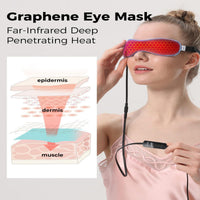 Heated Eye Mask with Graphene Technology and Adjustable Temperature Settings