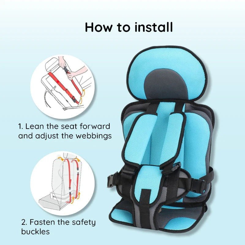 Vehicle Cushion Seat for Children with Strap System - Marova Shop