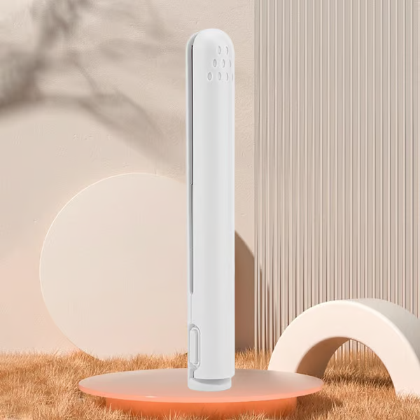 Portable Hair Curling and Straightening Iron with Ceramic Heating Panel and Floating Technology