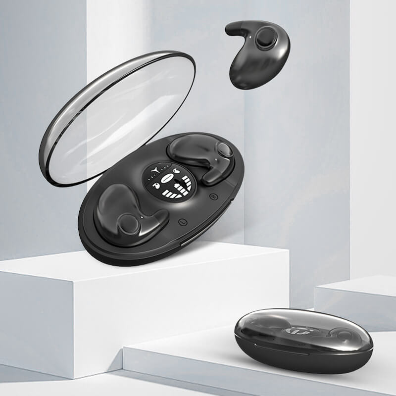 Wireless Sleep Earbuds with Ergonomic Design and Charging Case, IPX5 Moisture Protection Support
