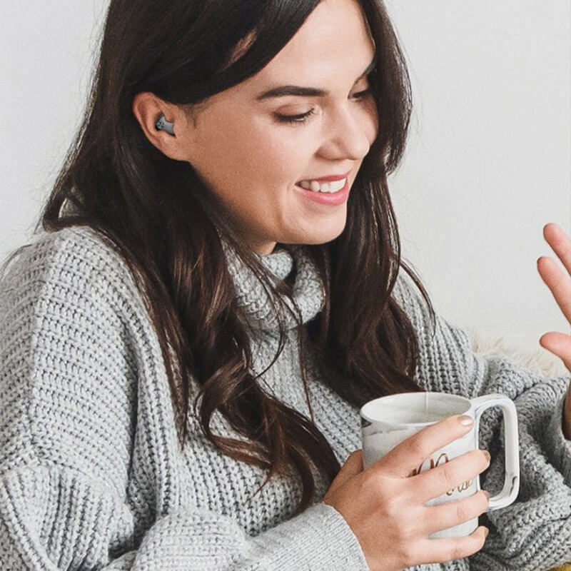 Wireless Sleep Earbuds with Ergonomic Design and Charging Case, IPX5 Moisture Protection Support